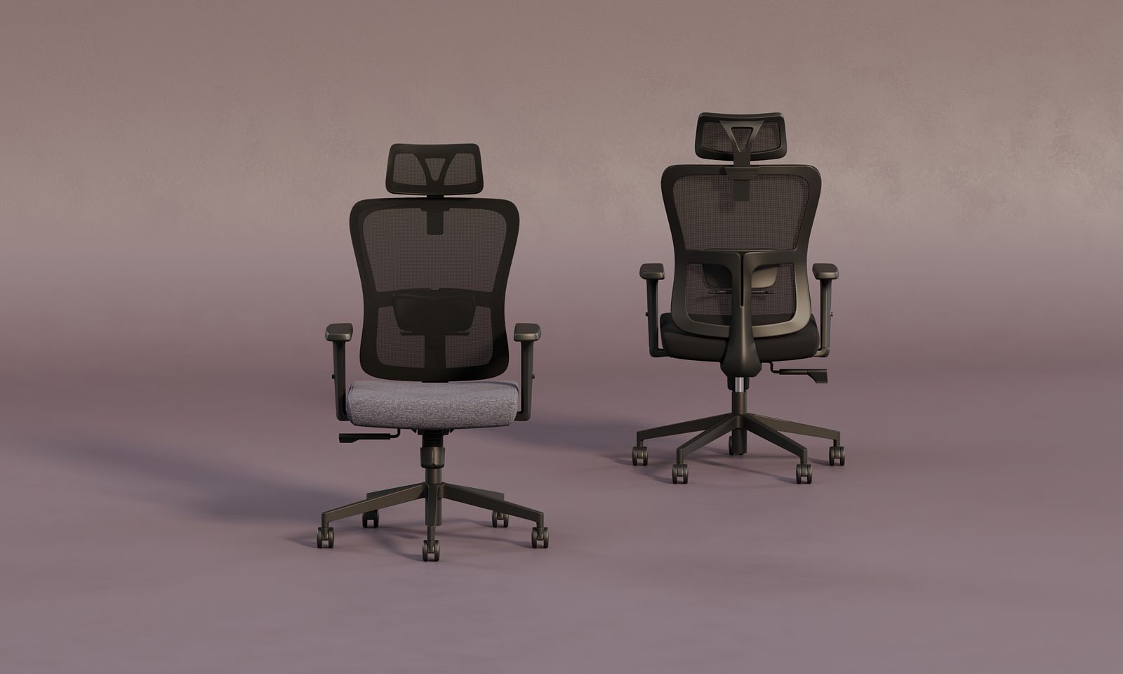 Nowy Styl Drehstuhl TROFI in Netzgewebe Mesh schwarz, Moebel, Kissen, Dekoration für Zuhause, Stuhl, Drinnen