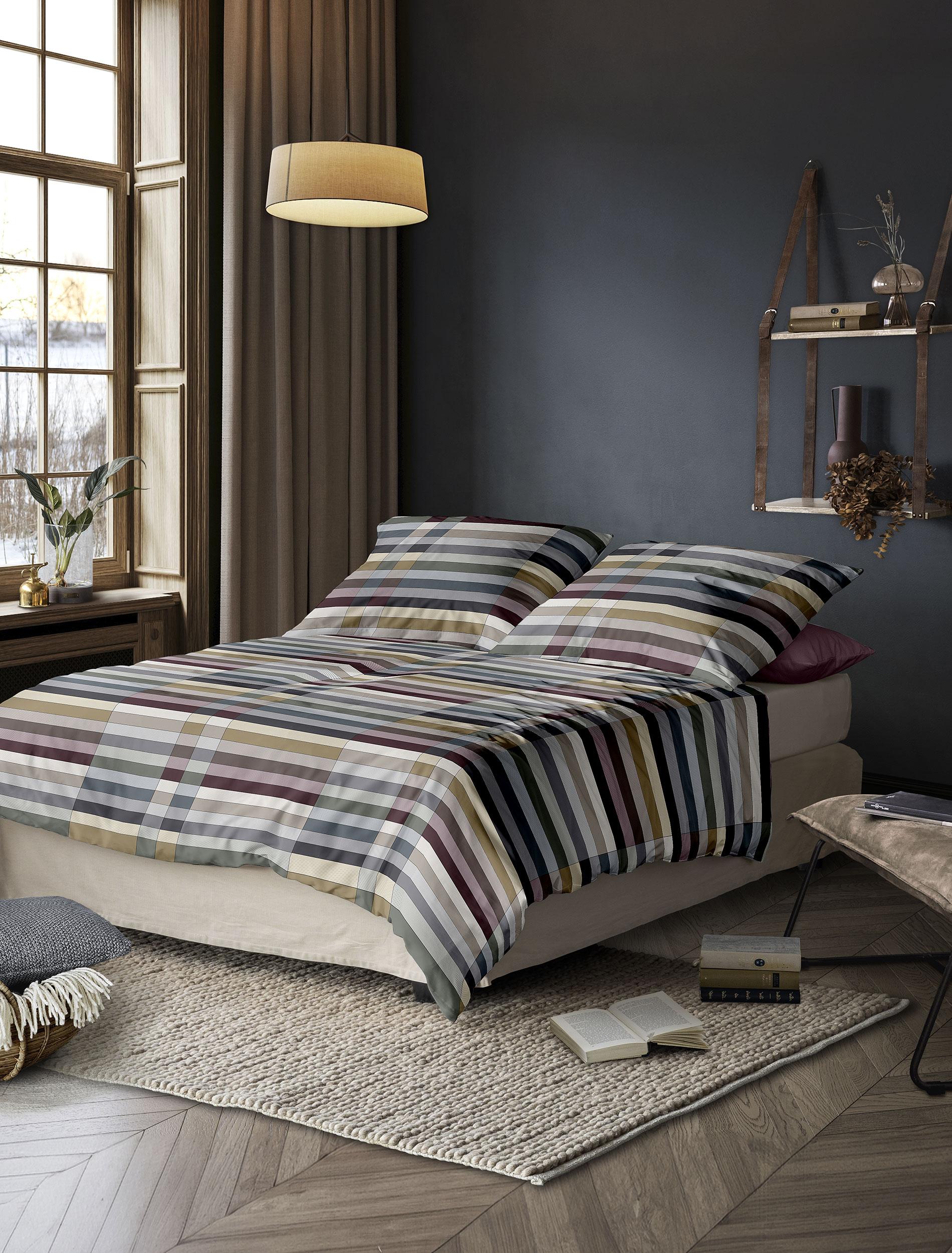 Irisette Mako-Satin Bettwäsche WAVE ca. 155x220cm in Farbe multi, Moebel, Buch, Deko für Zuhause, Bett, Innenarchitektur