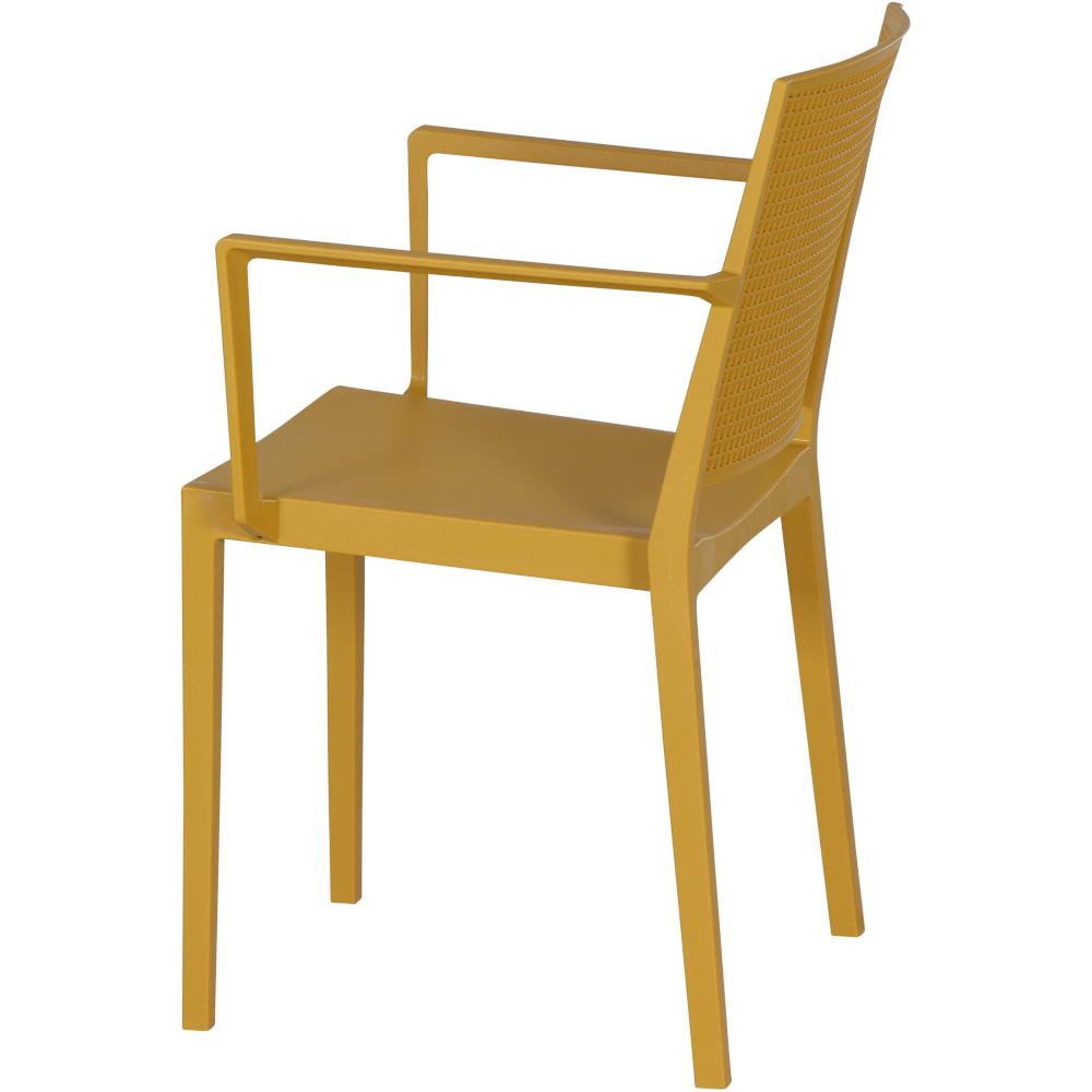 Gautzsch Stapelsessel SQUARE in Kunststoff mustard