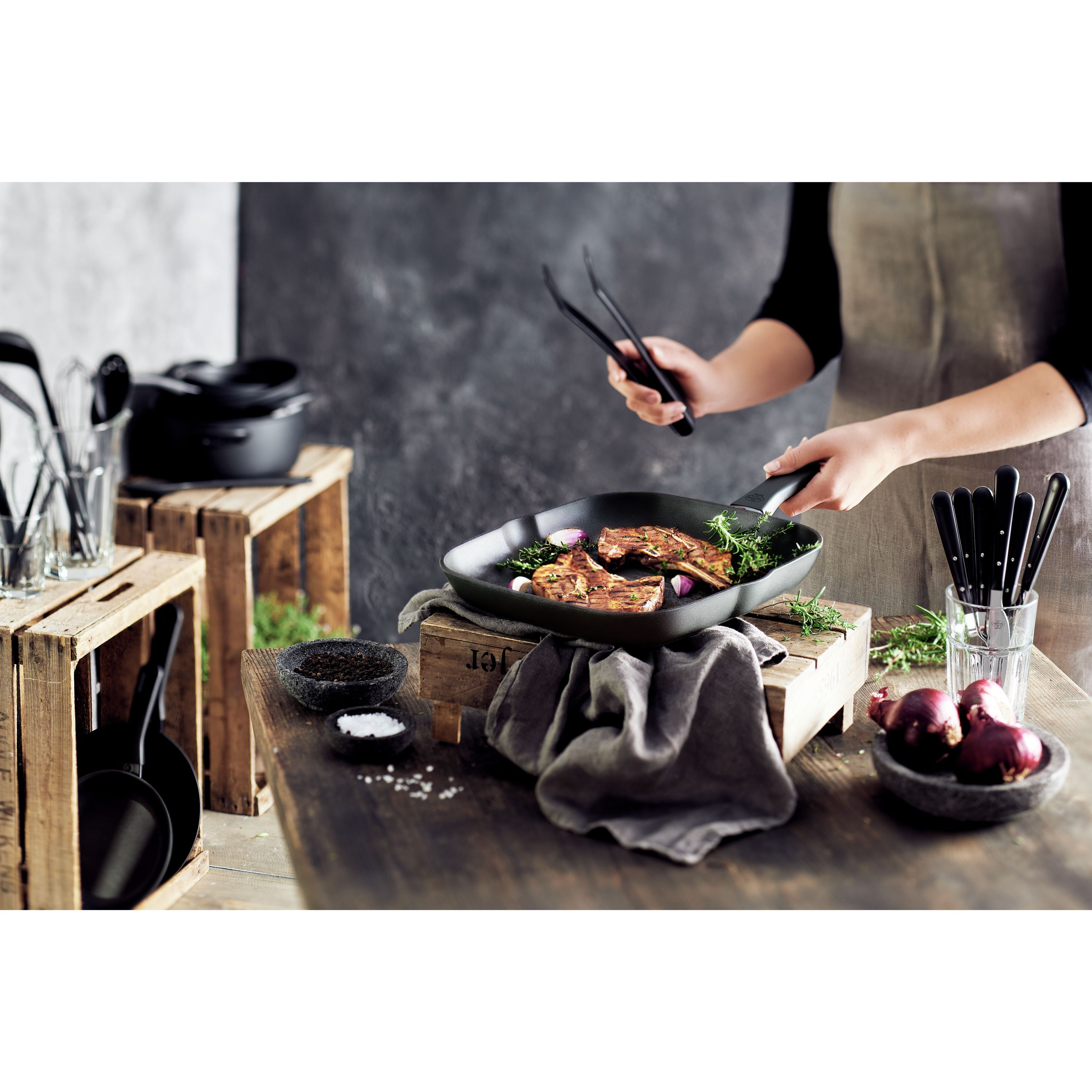 Ballarini Grillpfanne 28cm AVOLA in Farbe Schwarz