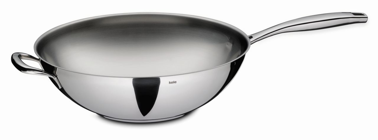Keck & Lang Wok Flavoria ca. 5 Liter in Farbe silber glänzend