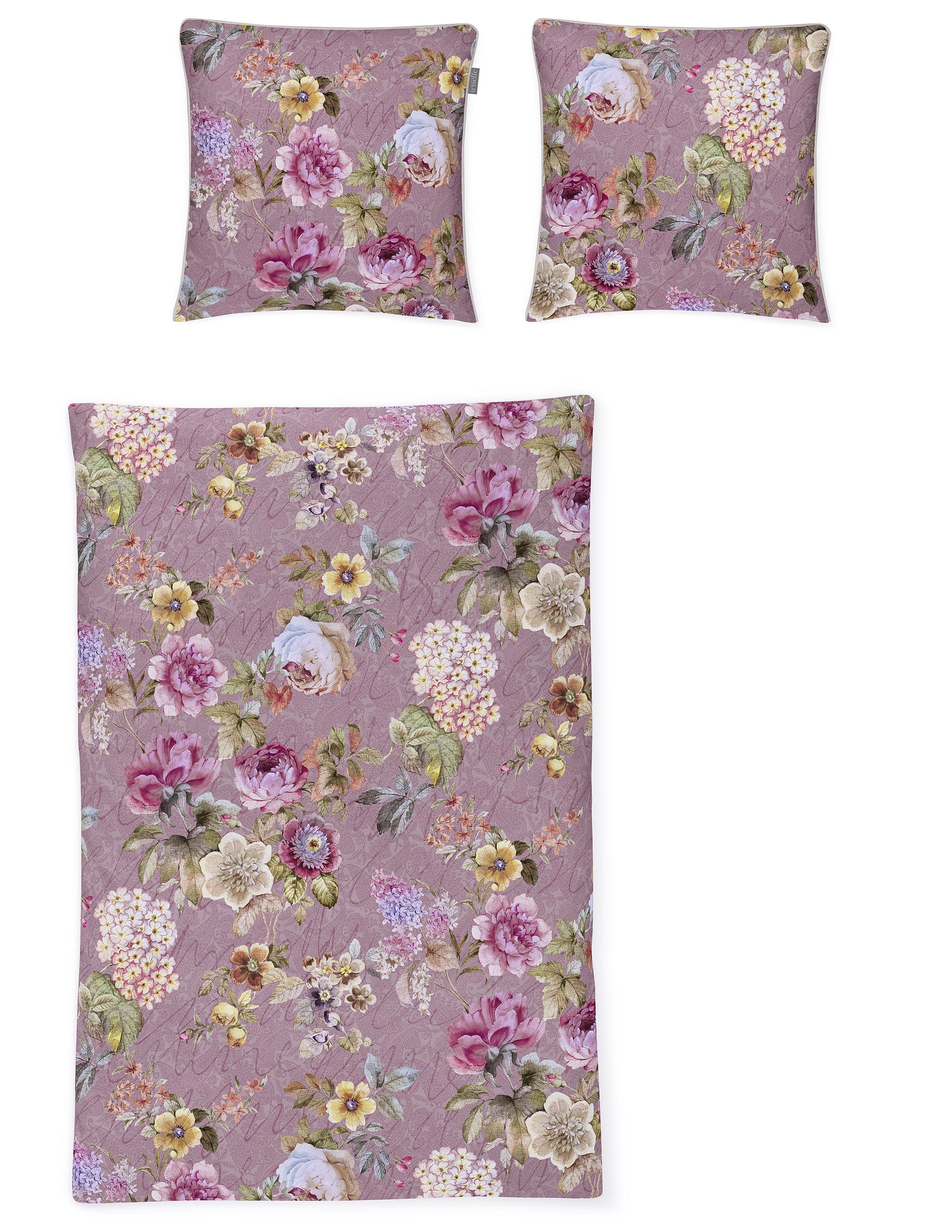 Irisette Mako-Satin Bettwäsche GLAMOUR ca. 155x220cm in Farbe rosa