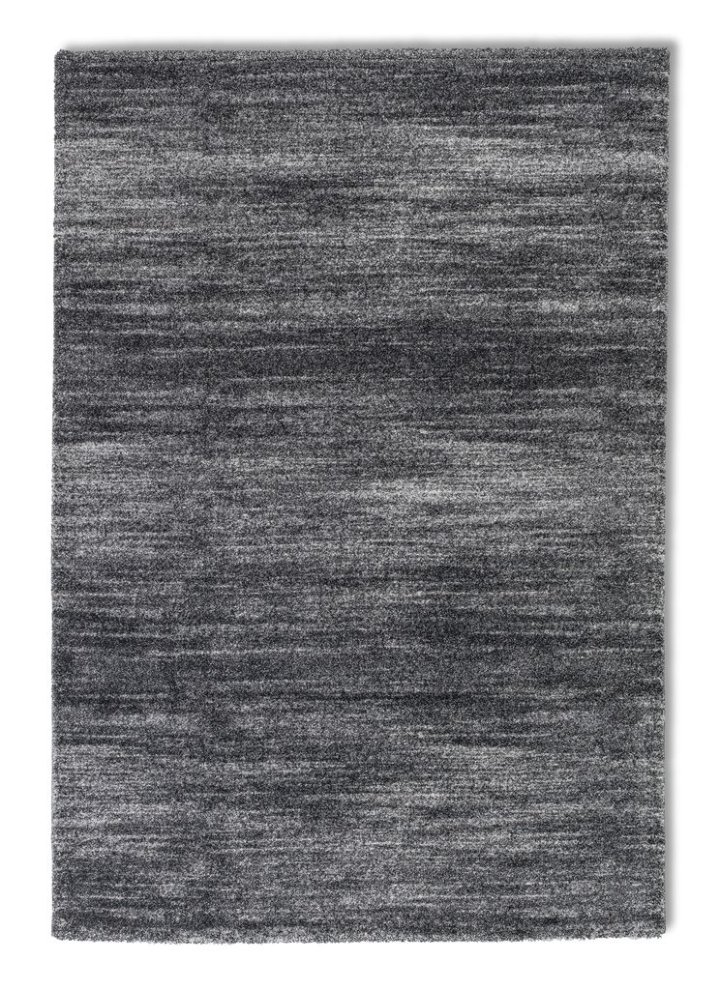 Golze & Söhne Teppiche Savona ca. 80x150cm in Farbe anthrazit/grau , Teppich, Naturfaser?, Gemustert, Graues Muster, Kurzflorteppich