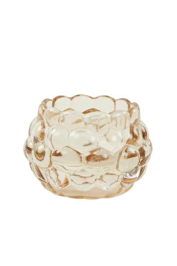 Light & Living Teelicht Havana in Glas hell orange