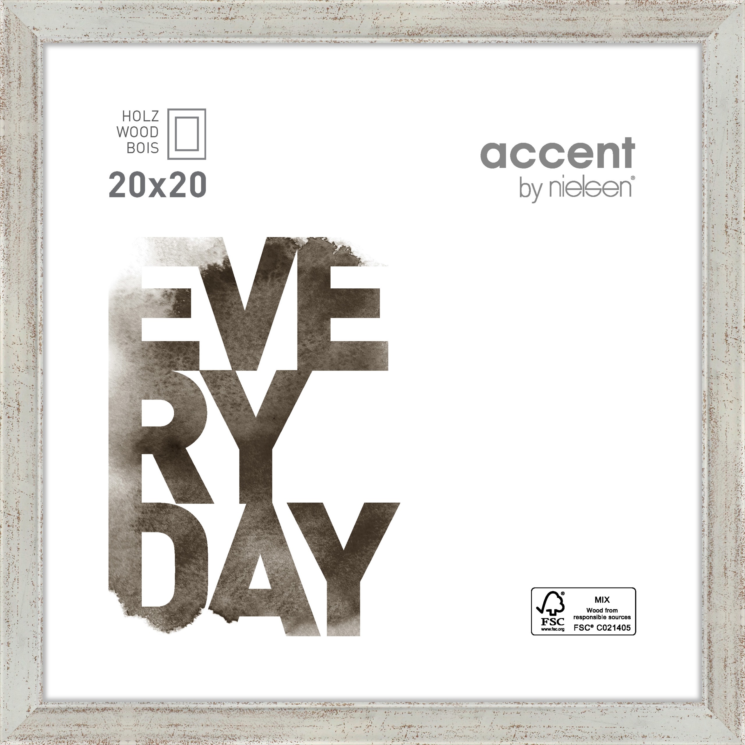 Bilderrahmen Zoom, 20x20cm ZOOM in Silber / Metall Accent by Nielsen Holz Bilderrahmen Zoom ca. 20x20cm in Farbe Silver