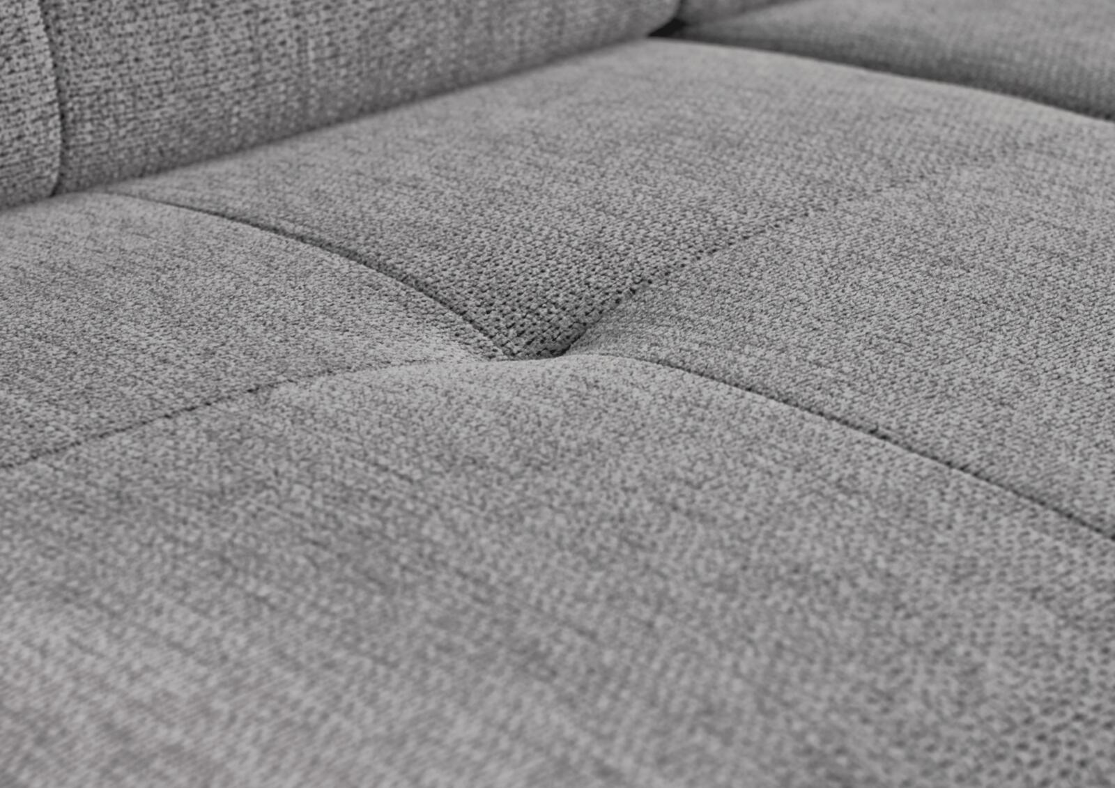 Sit & More Polstergruppe VARESE ca. 230x170cm in Stoff Orlean grau, Dekoration für Zuhause, Leinen, Couch, Textur, Kissen