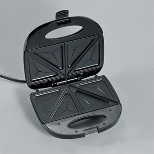Severin Sandwich-Toaster Severin Sandwich-Automat SA 2969 in Edelstahl gebürstet/Schwarz