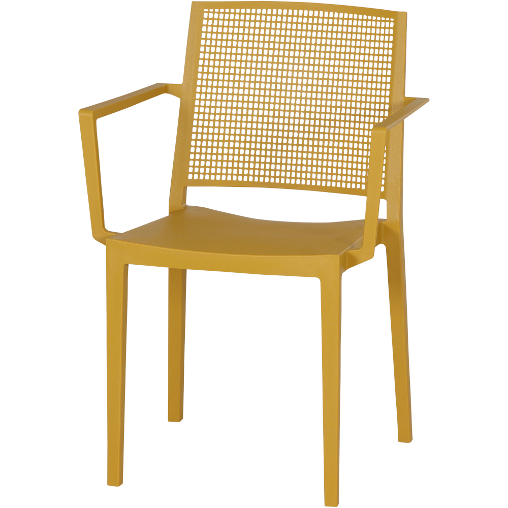 Gautzsch Stapelsessel SQUARE in Kunststoff mustard