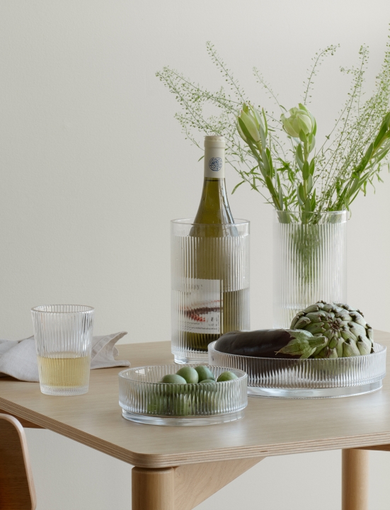 Stelton Servierschale Pilastro in Farbe clear