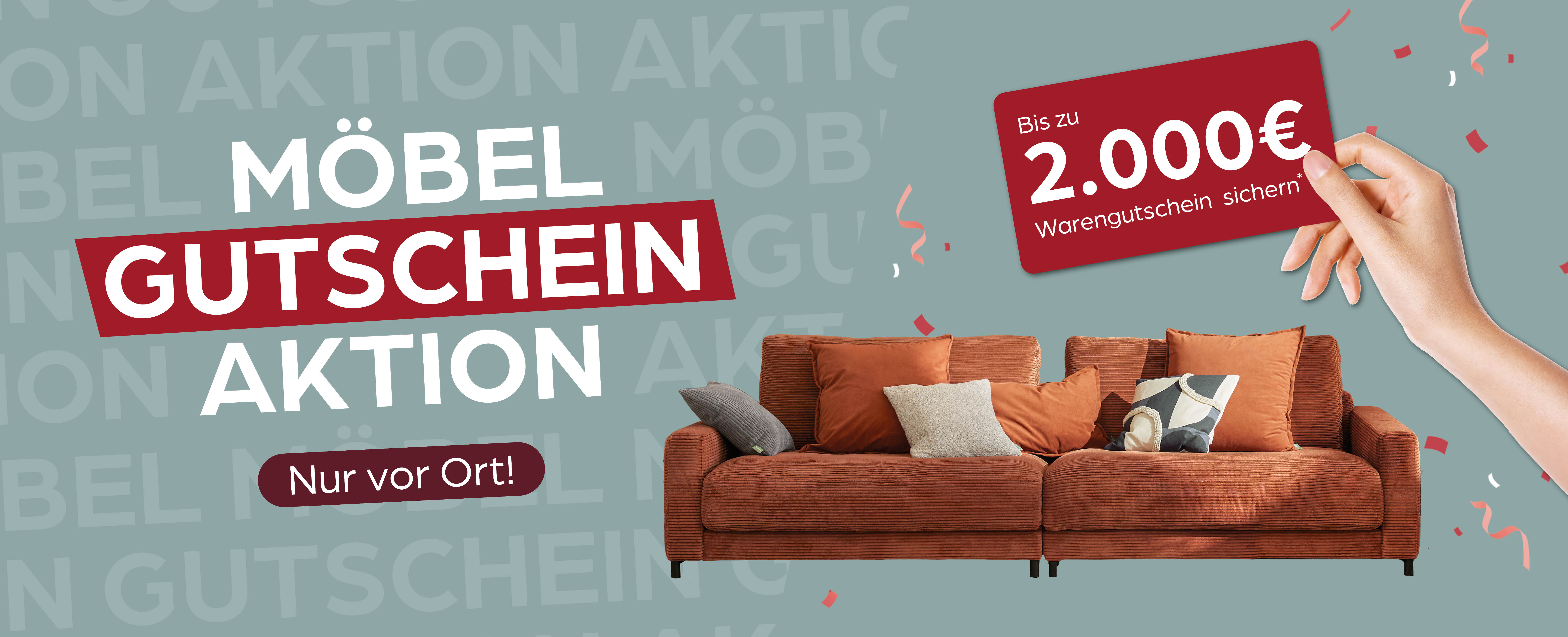 gutschein, wohnzimmert sofa, möbelgutschein, coupon, preiswert