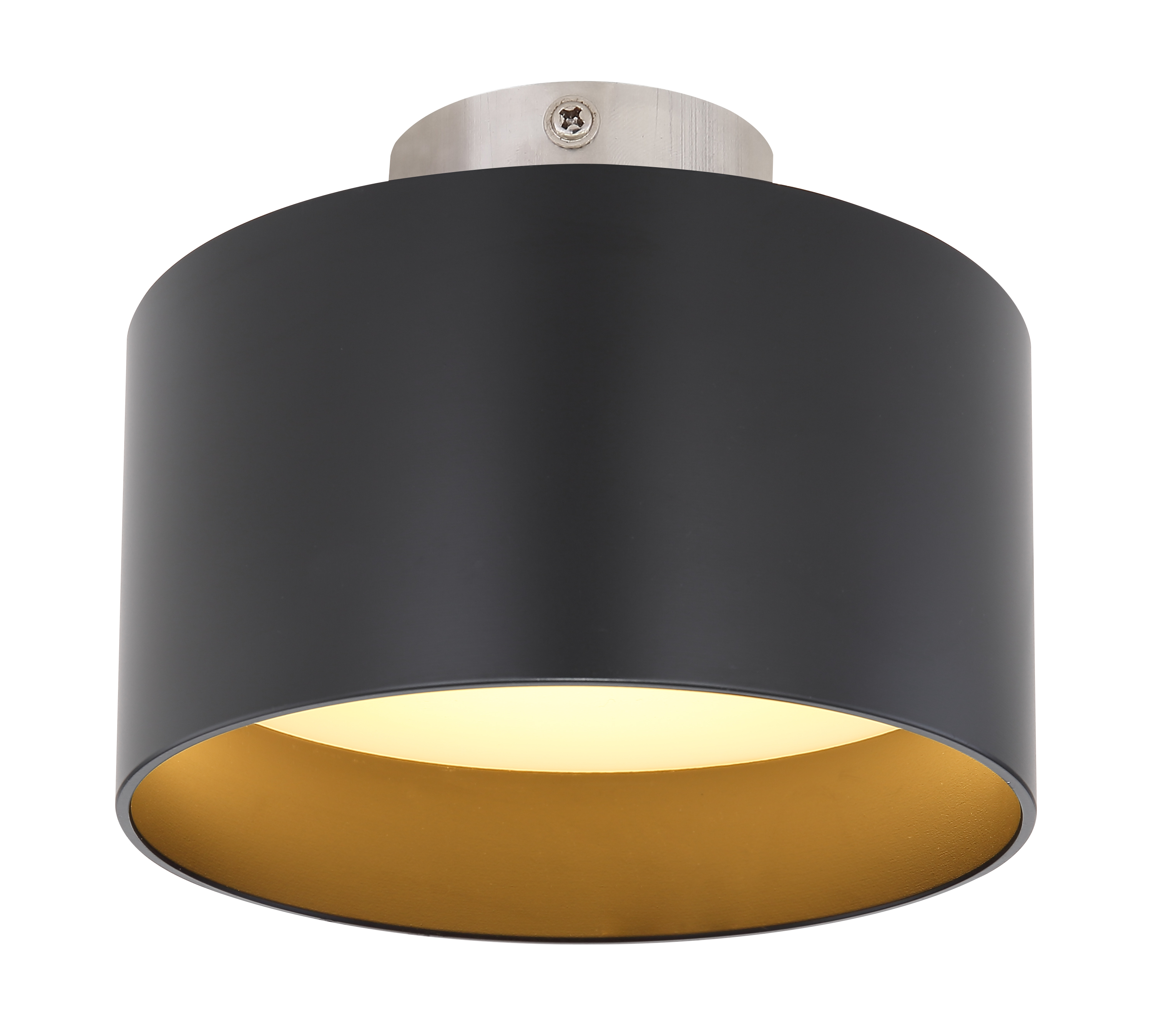 Globo LED-Deckenleuchte Jenny 1-flammig in Aluminium schwarz