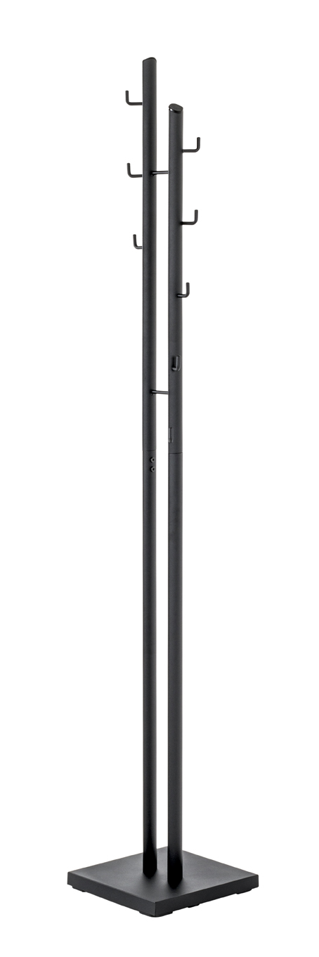 Haku Möbel Garderobenständer Rudi 21553 schwarz ca. H 176 cm