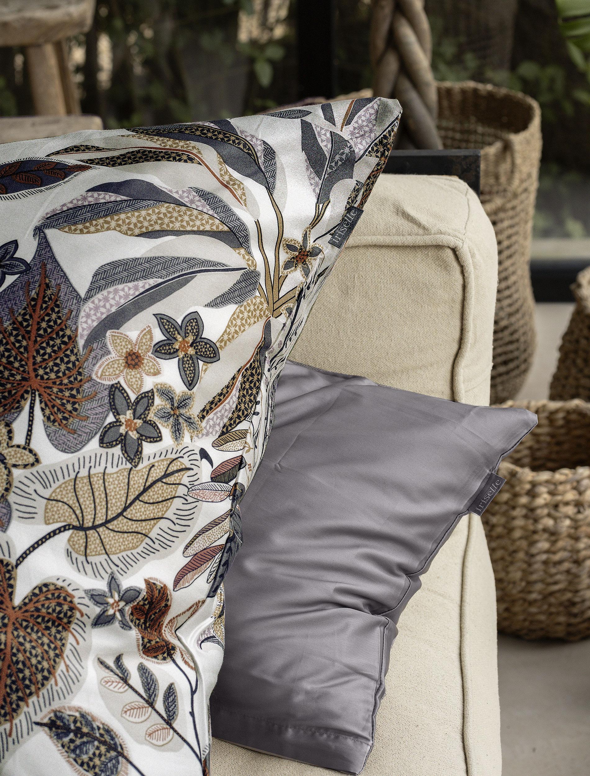 Irisette Mako-Satin Bettwäsche WAVE ca. 155x220cm in Farbe grau