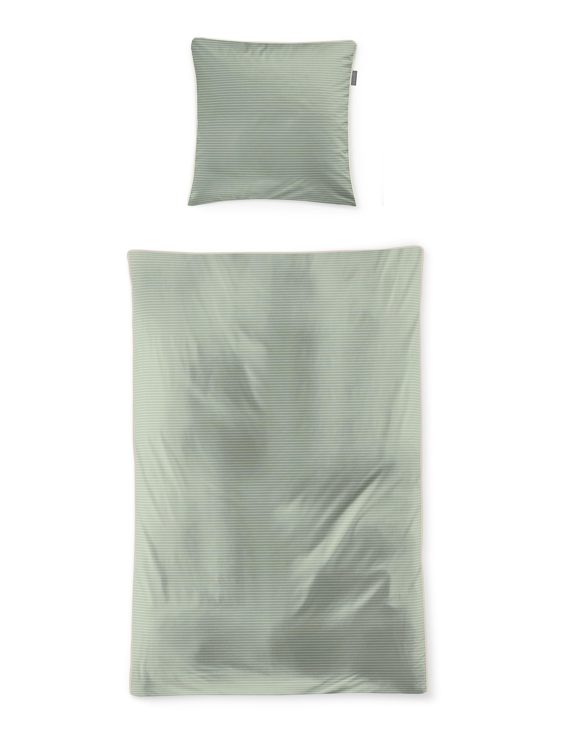 Irisette Mako-Satin Bettwäsche TOKIO ca. 155x220cm in Farbe jade
