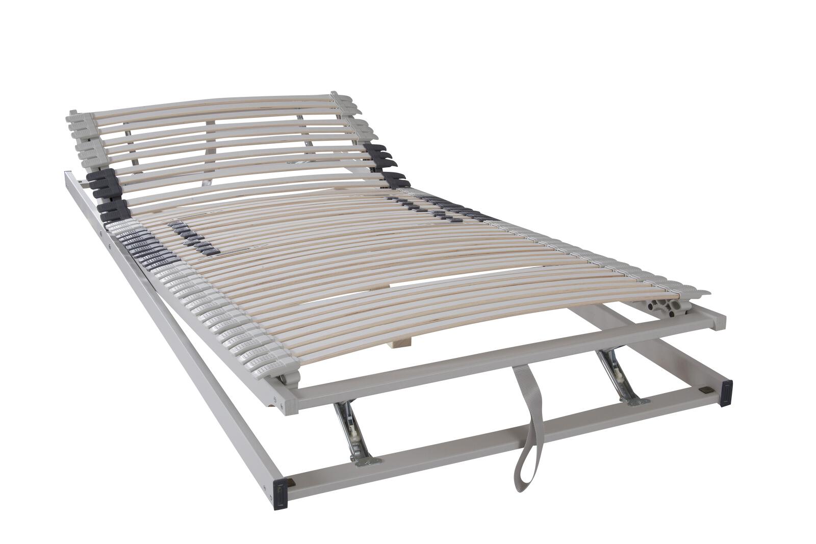 Ada Nova Taschenfederkern-Matratzen-Set Sirius 12 Härtegrad 2 ca. 90x200cm, Lattenrost, Rahmen, Schlafkomfort, verstellbar, Holzlatten