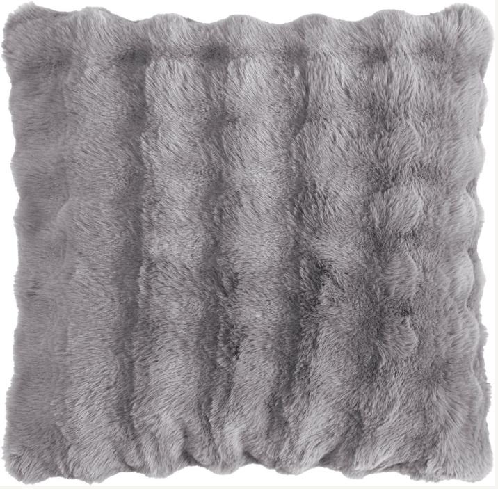 Magma Heimtex Kissenhülle ALINE ca. 45x45cm in Farbe grau, Dekoration für Zuhause, Teppich, Bär, Säugetier, Tierwelt