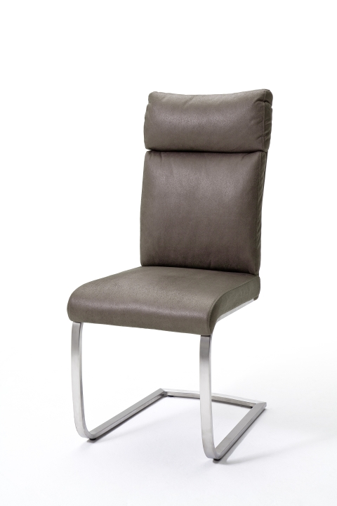 Schwingstuhl Rabea Stoff Braun MCA Furniture Schwingstuhl Rabea ca. 46x106x62cm Stoff antiklook braun