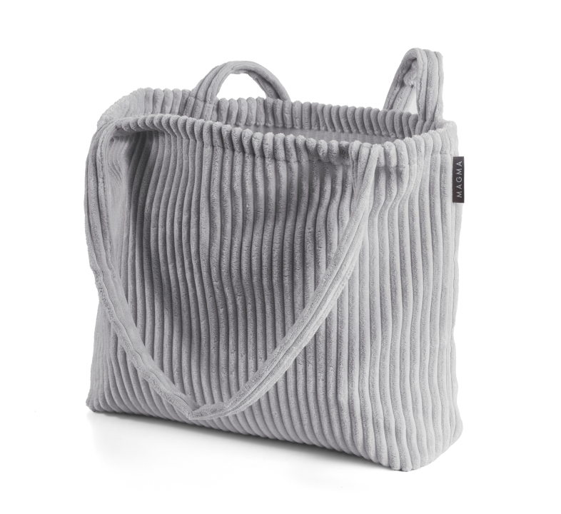 Magma Heimtex Tasche SHARA ca. 12x48cm in Farbe grau Magma Heimtex Tasche SHARA ca. 12x48cm in Farbe grau, Corduroy bag, Grau Tasche, Schultertasche, Weiches Gewebe, Crossbody-Gurt