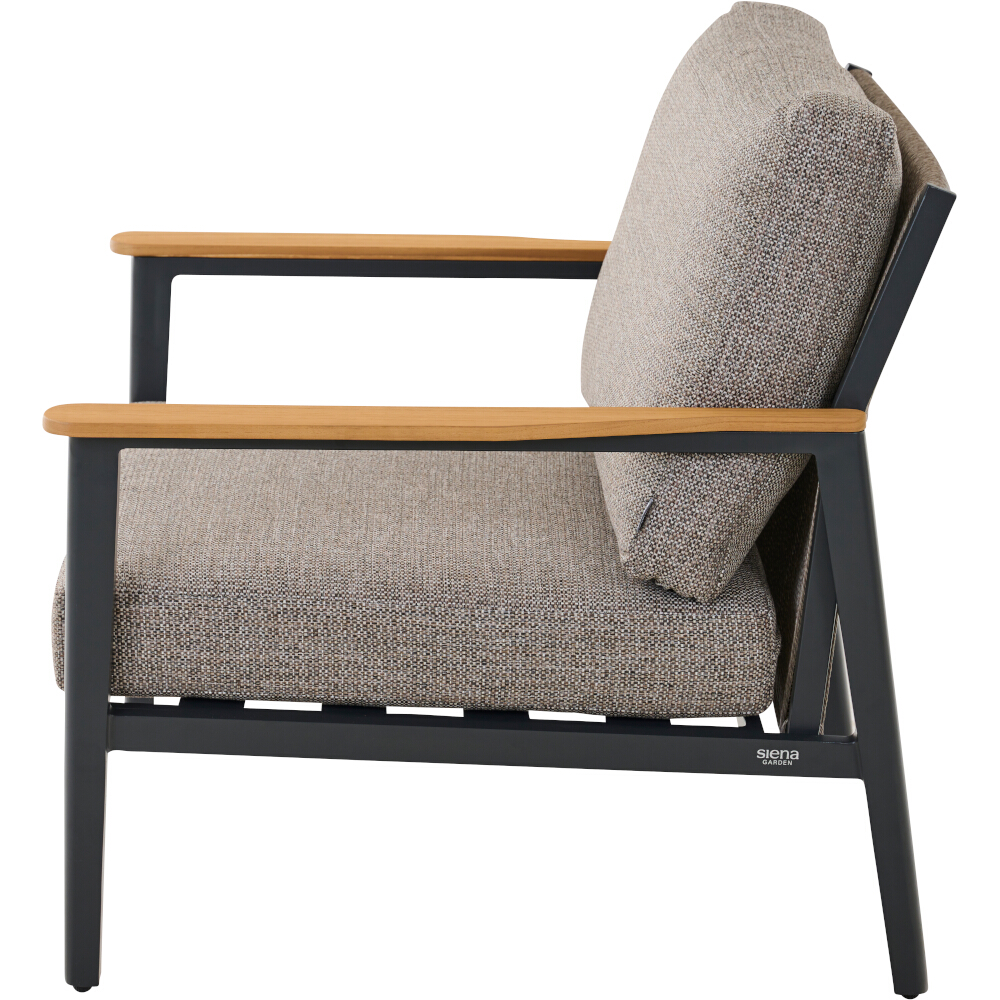Siena Garden Lounge-Set 3-teilig LIGURIA in Farbe Gardino®-Geflecht twisted in taupe grau Lounge-Set 3-teilig LIGURIA in Farbe Gardino®-Geflecht twisted in taupe grau , Moebel, Stuhl, Kissen, Dekoration für Zuhause, Sessel