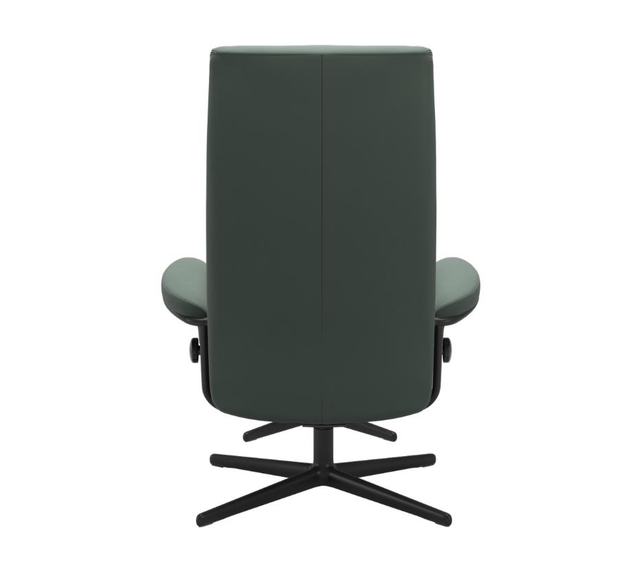 Stressless Sessel mit Hocker LONDON ca. B80 H112 T122 cm in Leder Paloma 97 Sage Green