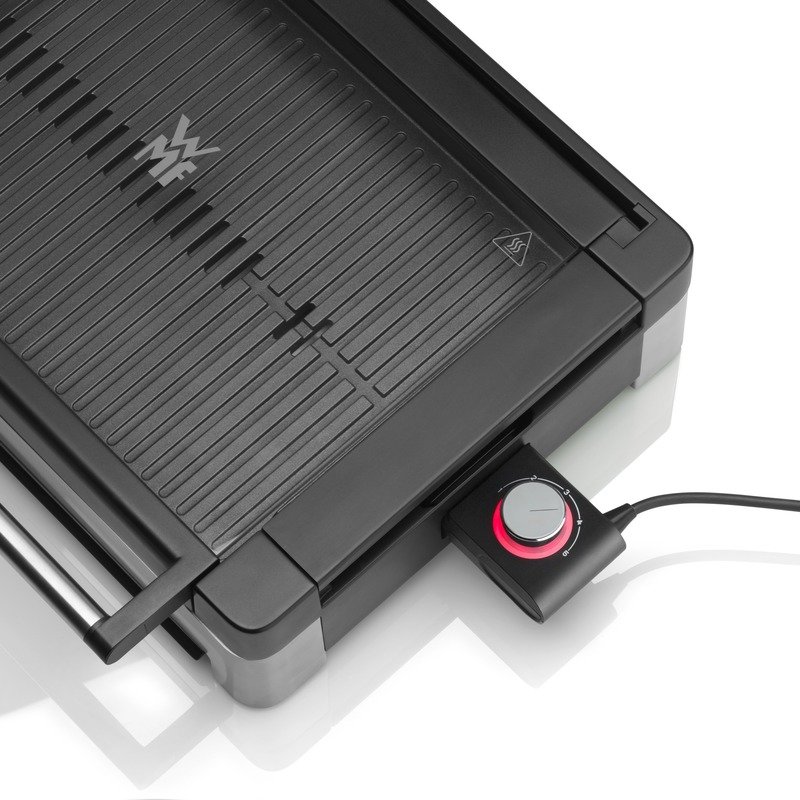 WMF Lono Tischgrill gerippt mit in schwarz/Edelstahl