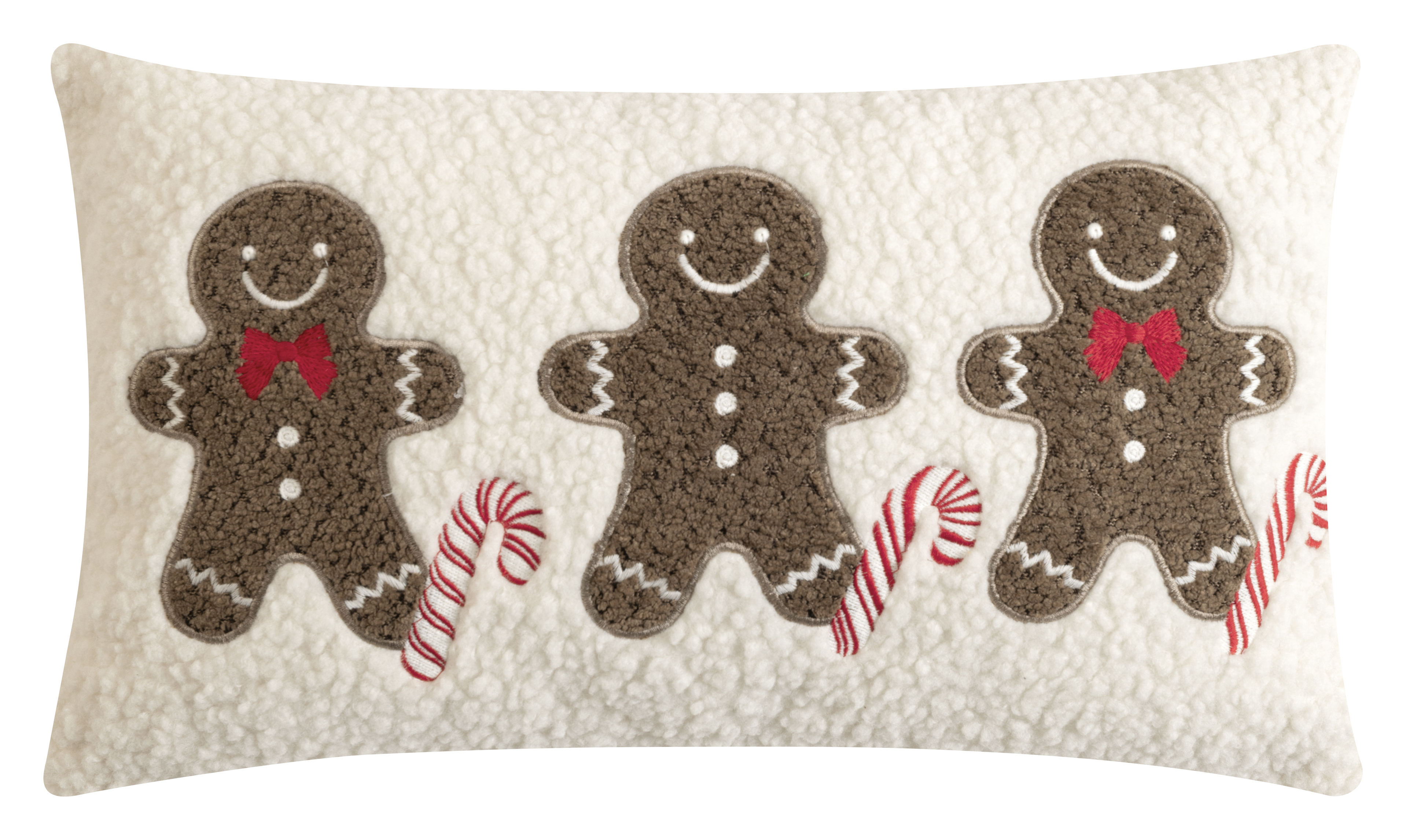 Magma Heimtex Kissenhülle Gingy 30x50cm GINGY in Farbe braun, Kissen, Weihnachtskeks, Lebkuchen, Zimtstange, Fröhlicher Schriftzug
