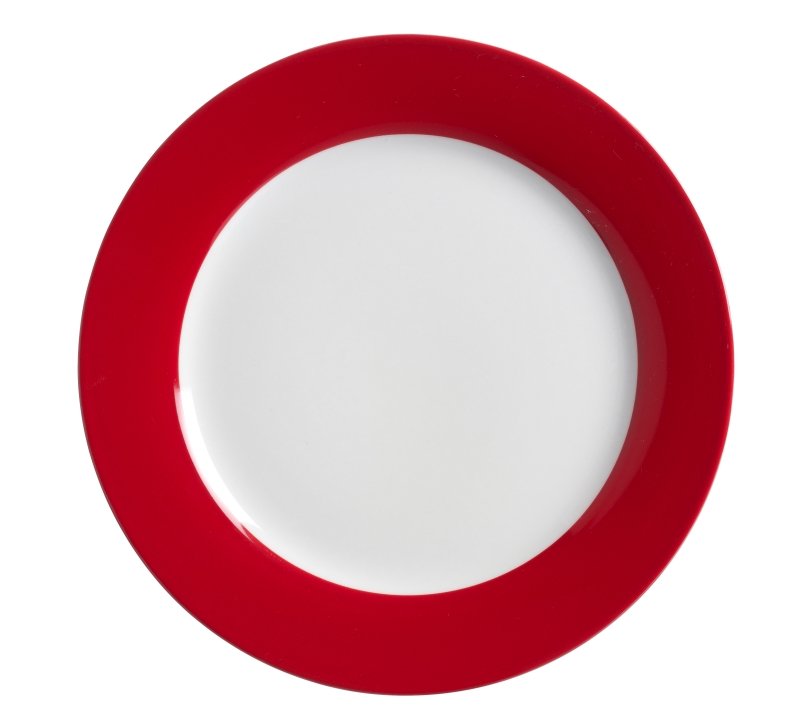 Ritzenhoff & Breker Speiseteller Doppio flach in Farbe rot