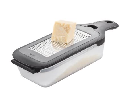 GEFU Fein- und Grobreibe RASPELLA GEFU Fein- und Grobreibe RASPELLA , Käse Reibe, Käse Reibe mit Behälter, Käse Reibe Nudel, Käse Schublade, Käse Grater with container