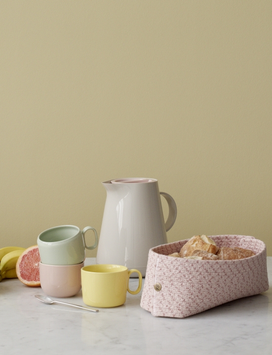 Stelton Brotkorb KNIT-IT in Farbe rose
