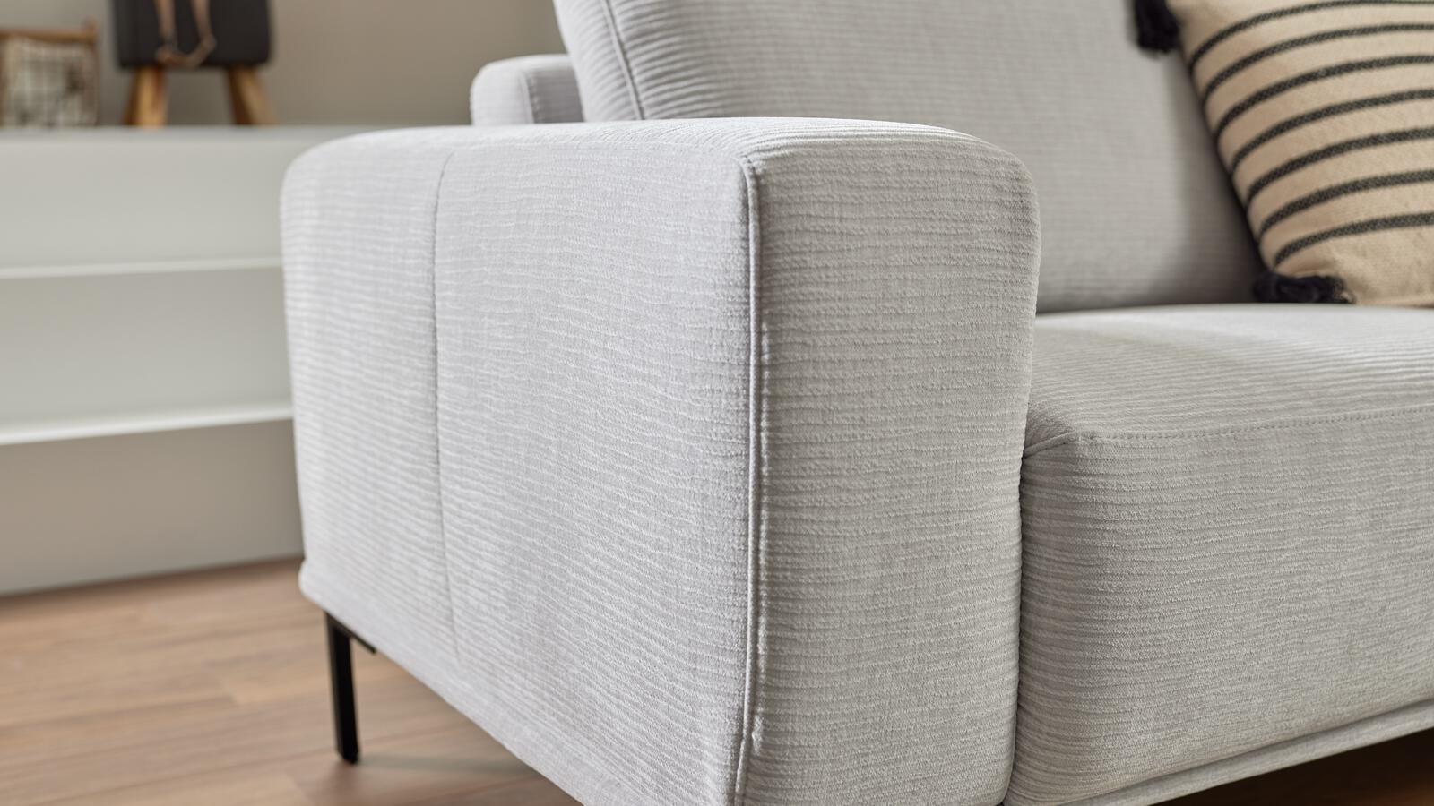 Interliving Polsterecke IL 4255 in Stoff Mara silber