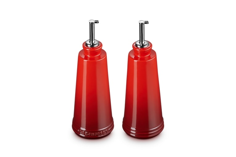 Le Creuset Essig- und Ölset Kirschrot