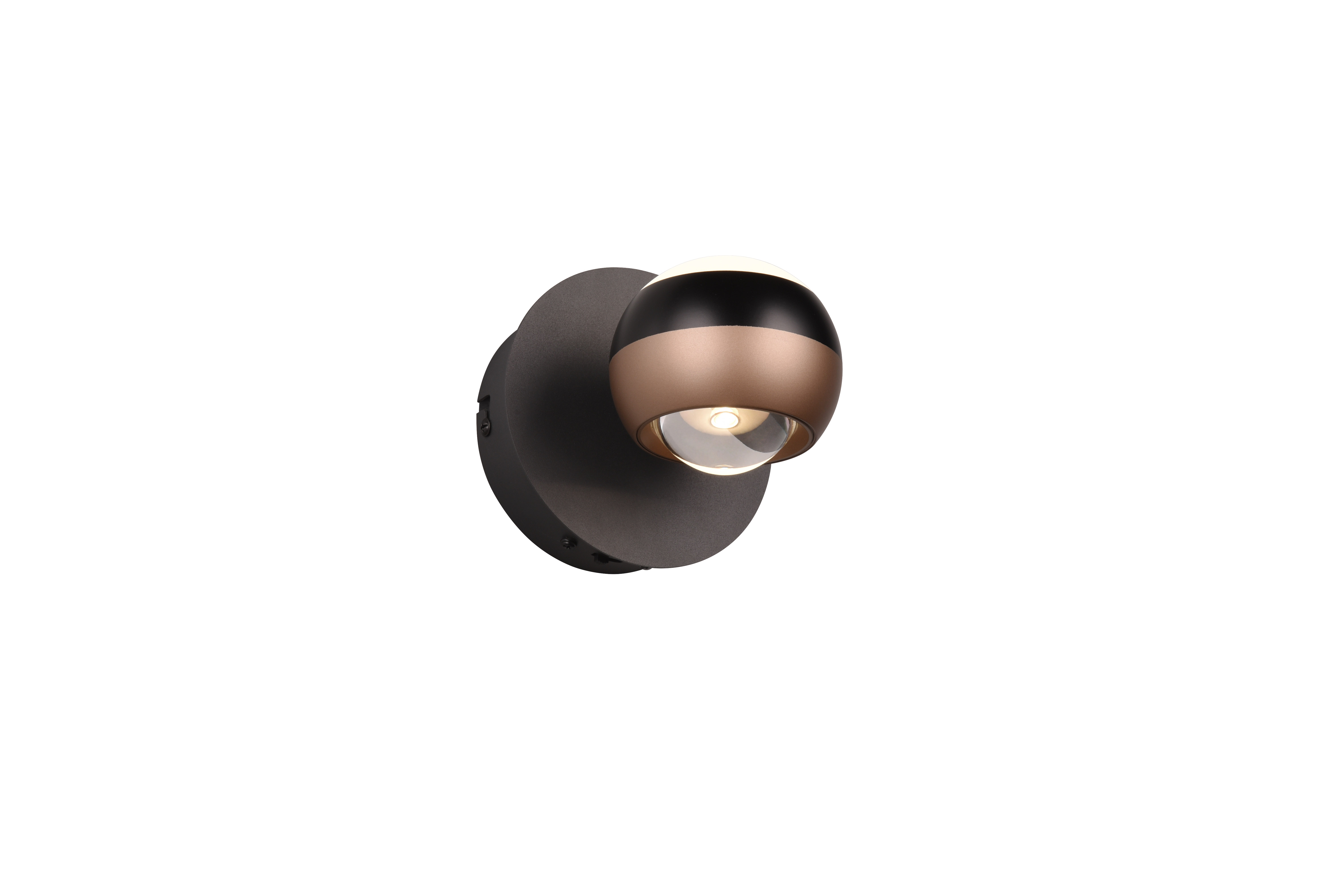Trio Select LED-Wandleuchte ORBIT 1-flammig in Farbe schwarz matt