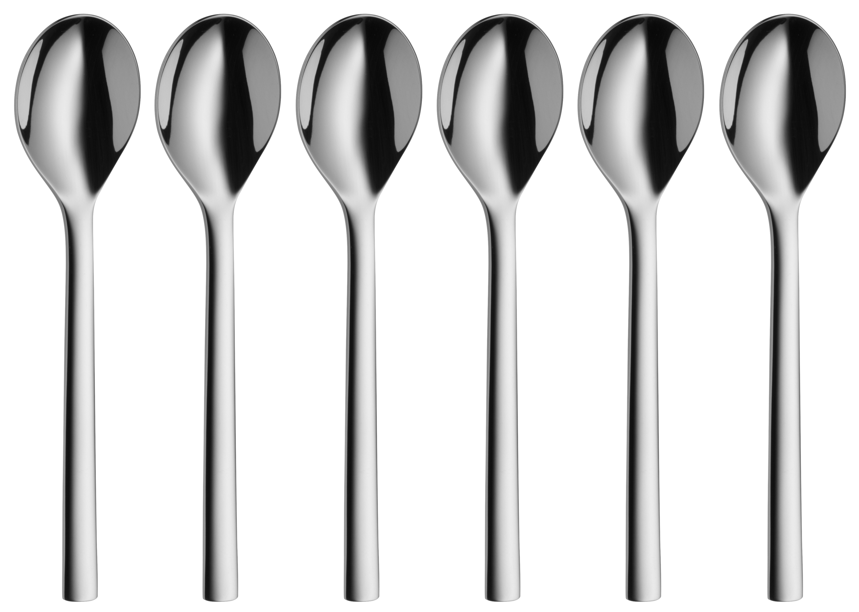 WMF Nuova Kaffeelöffel-Set, 6-teilig in poliertem Edelstahl WMF Nuova Kaffeelöffel-Set, 6-teilig in poliertem Edelstahl