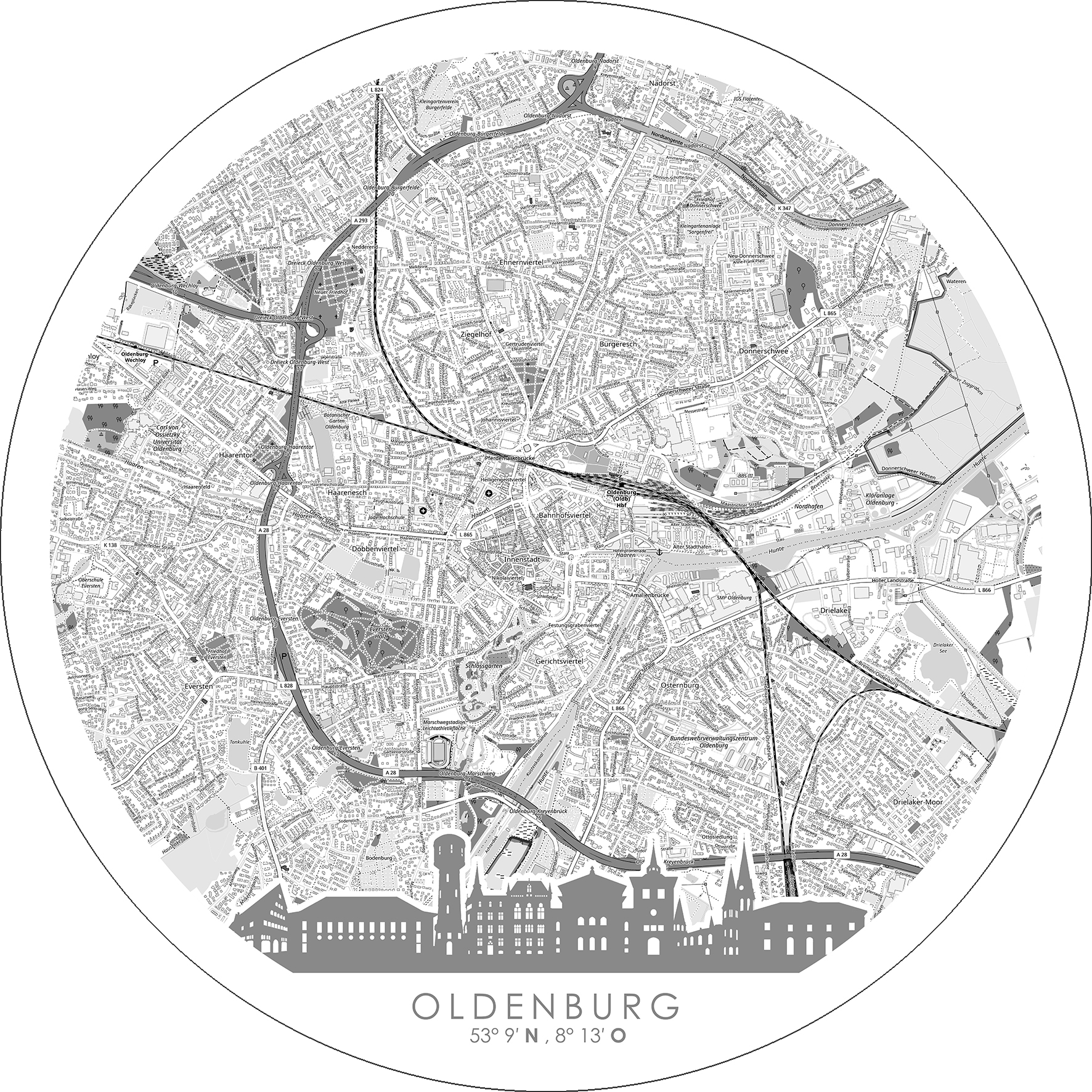 PRO ART Alu-Art rund Ø 98cm Oldenburg PRO ART Alu-Art rund Ø 98cm Oldenburg