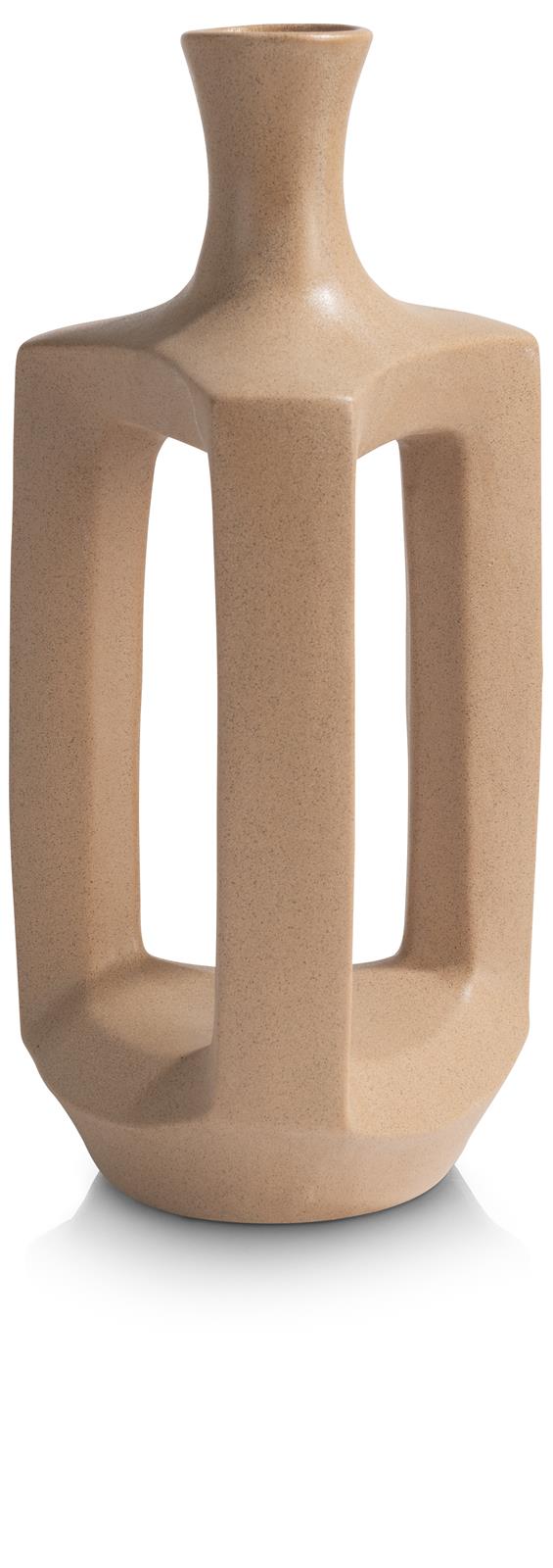 Coco Maison Vase JULES ca. B19 H42 T19 cm in Keramik orange/braun/taupe Coco Maison Vase JULES ca. B19 H42 T19 cm in Keramik orange/braun/taupe