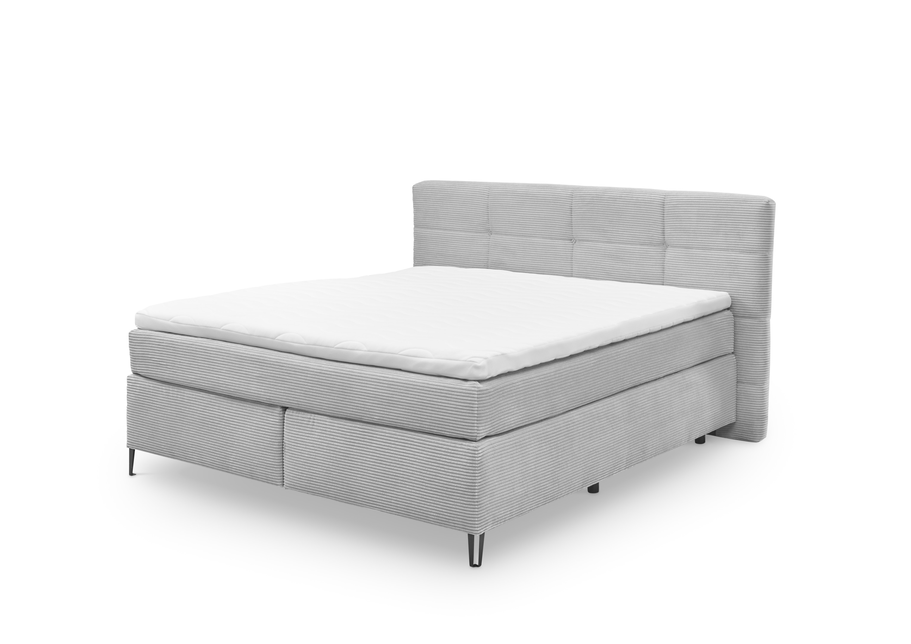Set One by Musterring Boxspringbett Fairfield ca. 140x200cm Grau Set One by Musterring Boxspringbett FAIRFIELD ca. 180x200cm in Stoff Zoom dove