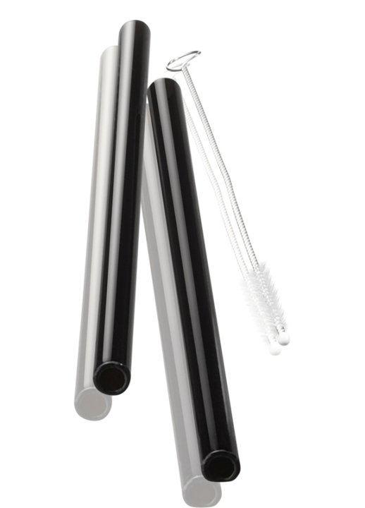 GEFU Glastrinkhalm Future schwarz