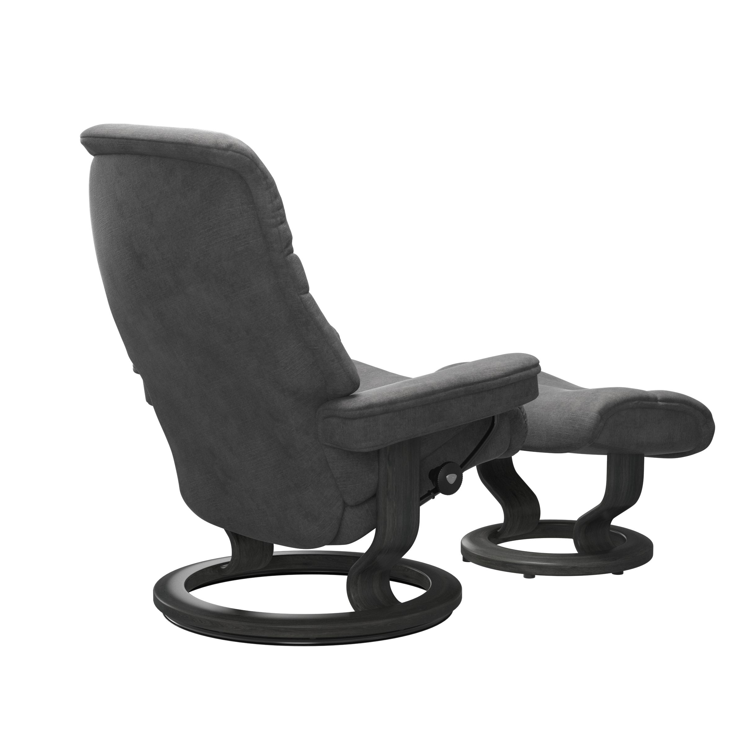 Stressless Sessel mit Hocker Sunrise Classic (S) in Stoff Magnolia light grey