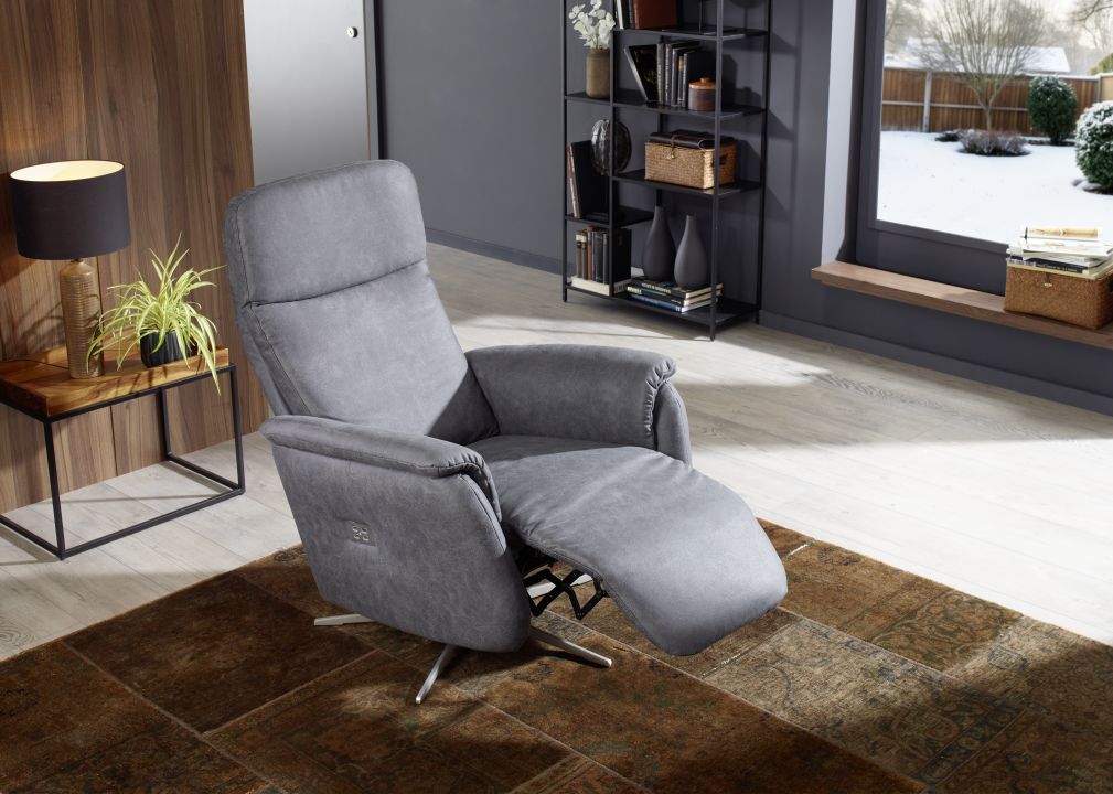 Dietsch Relaxsessel MOTION 2 in Stoff Bulus anthrazit, Sessel, Relaxsessel, Gleitsessel, Bezugstoff, Wohnzimmer