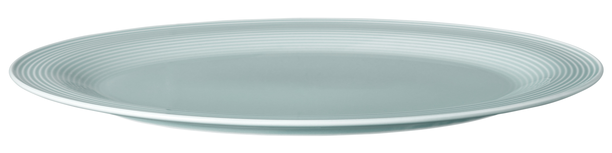 Seltmann Weiden Servierplatte oval 35x28cm Beat 3 Arktisblau , Teller, Tellerplatte, rund, große Platte, keramisch