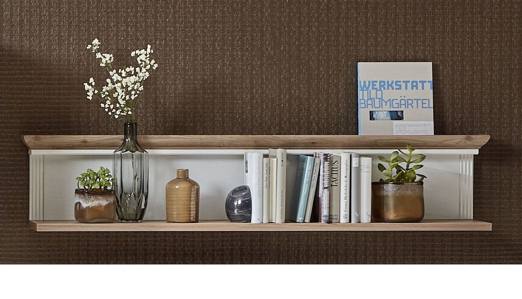Wandboard B/H/T ca. 142/29/20 cm in Mehrfarbig Innostyle Wandboard Jasmin in Pinie hell/Artisan Eiche, ca. 142 cm breit