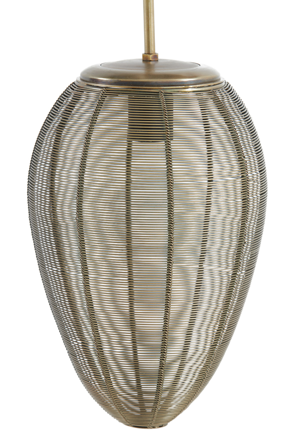 Hängeleuchte YAELLE in antik bronze / matt schwarz