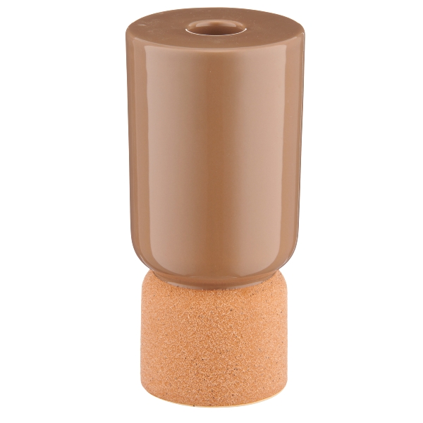 Roomio Kerzenhalter 2TONE Durchmesser ca. 5 cm, Höhe ca. 15 cm in Fb. walnuss