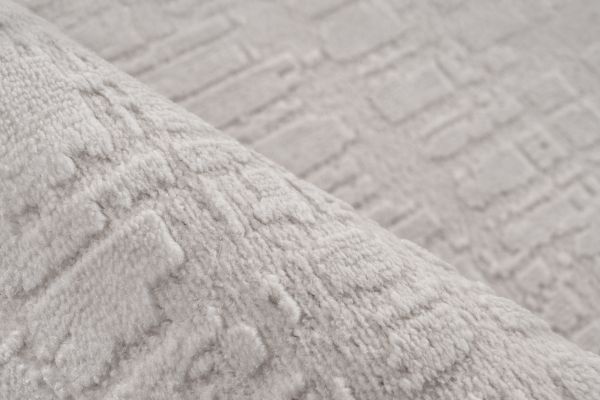 Webteppich GALA ca. 120x170cm in Farbe silver, bedspread, blanket, textured, cream, pattern