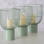 Boltze Windlicht Cindy 30cm 22x30 in Glas/Metall
