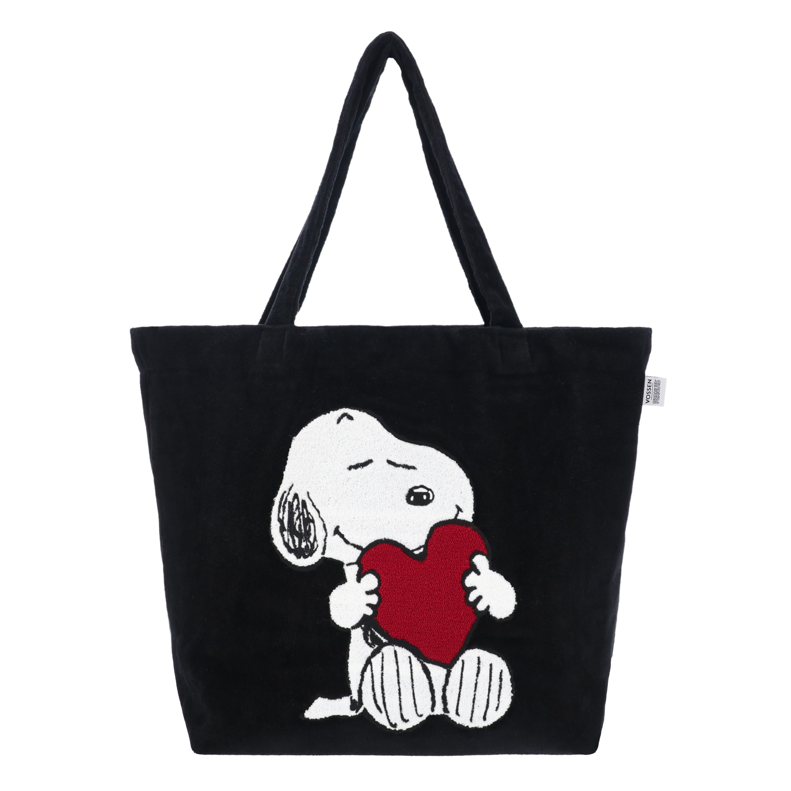 Vossen Tasche Snoopy Magic ca. one size in Farbe schwarz, Tote-Bag, Snoopy, Herz, Schwarz, Baumwolle