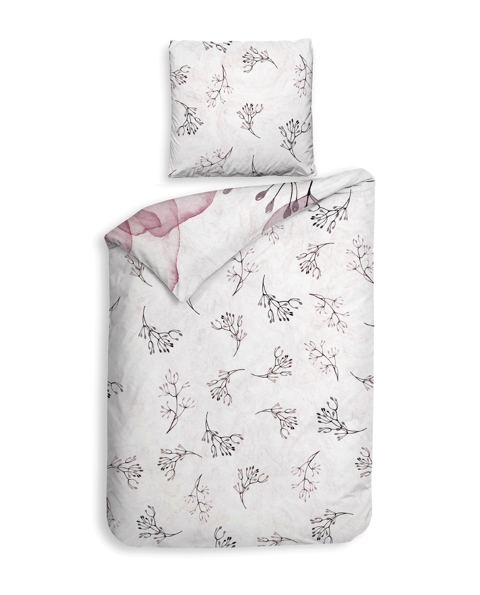 Heckettlane Bettwäsche ca. 155x220cm in Farbe Pink