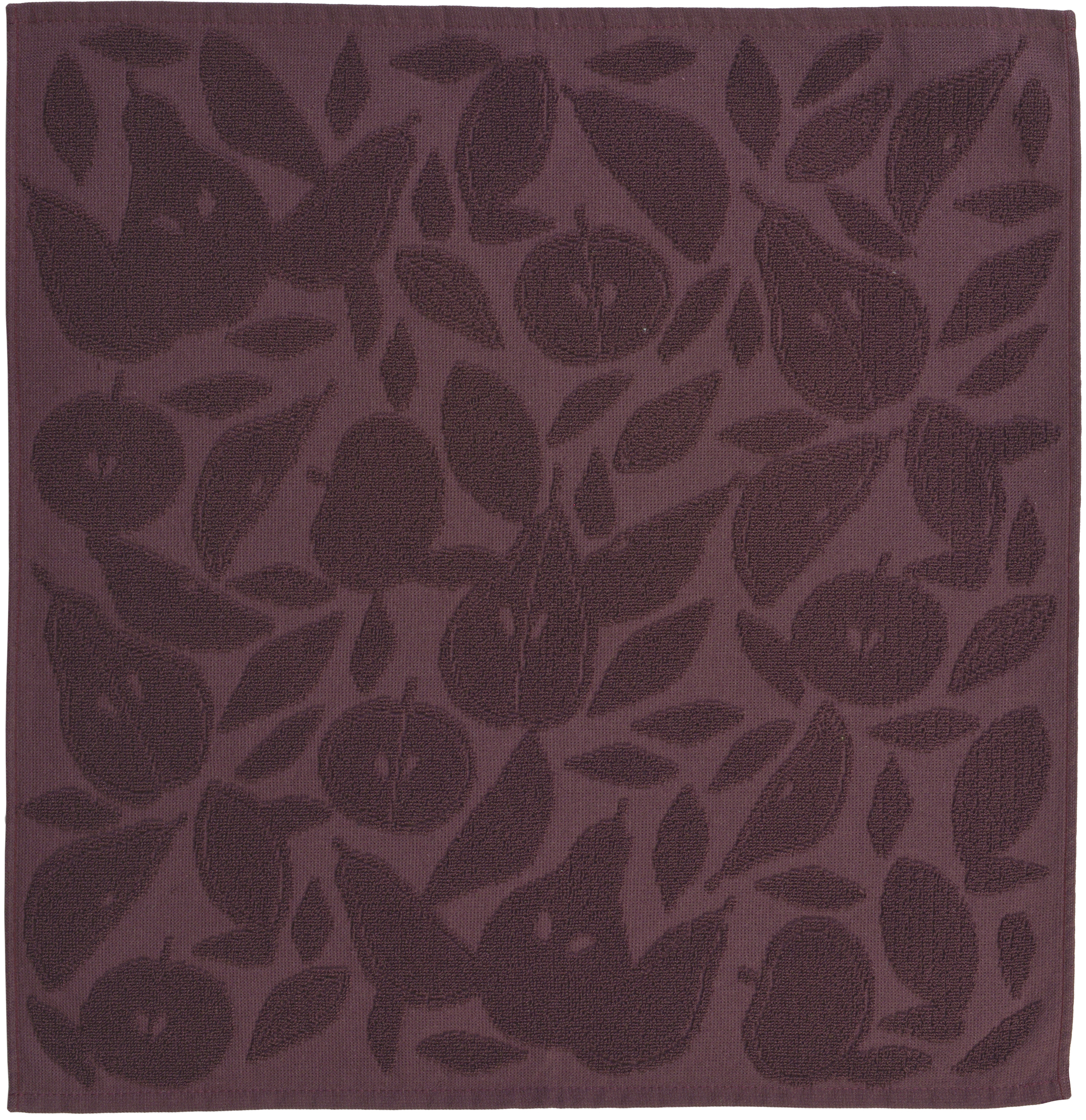 Sander K-Tuch Frottier POMARIO ca. 50x50cm in Farbe aubergine Sander K-Tuch Frottier POMARIO ca. 50x50cm in Farbe aubergine, tischdecke, tuch, pflanzenmuster, lila, blätter