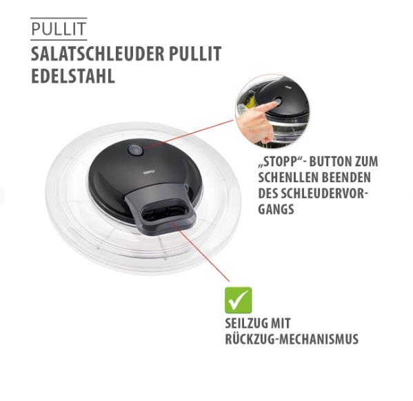 GEFU Salatschleuder PULLIT in Farbe schwarz/silber, Computerausrüstung, Elektronik, Hardware, Maus