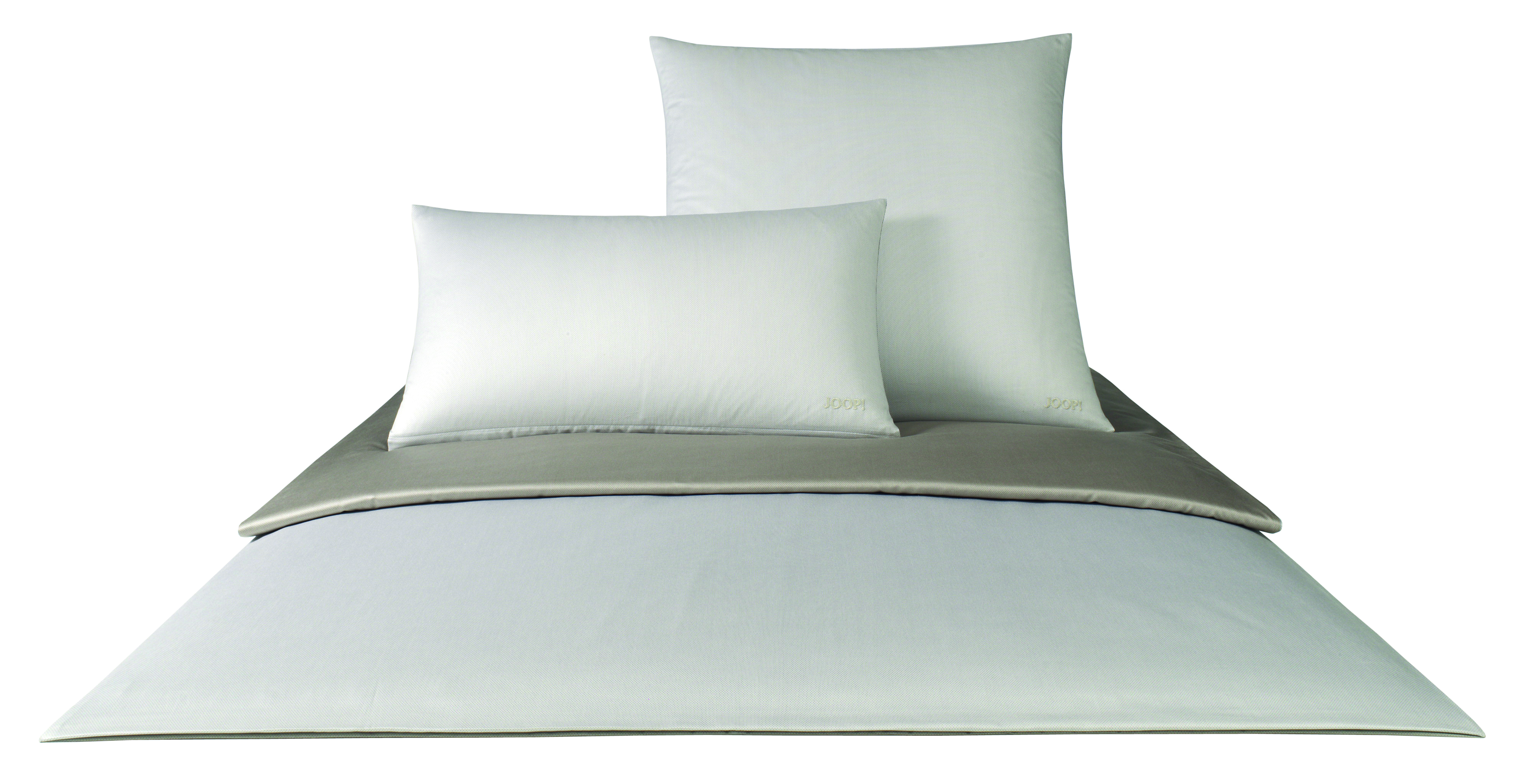  // Bettwäsche Joop! // Mako Satin 100% Baumwolle // natur/braun // ca. 155x220 cm/80x80 cm